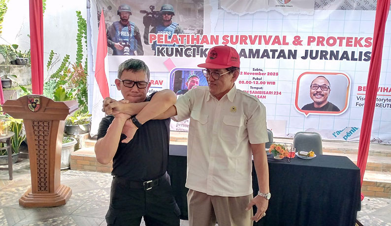 Kunci Keselamatan Jurnalis, MPW Pemuda Pancasila DIY Bekali Insan Pers Pelatihan Survival dan Proteksi Diri