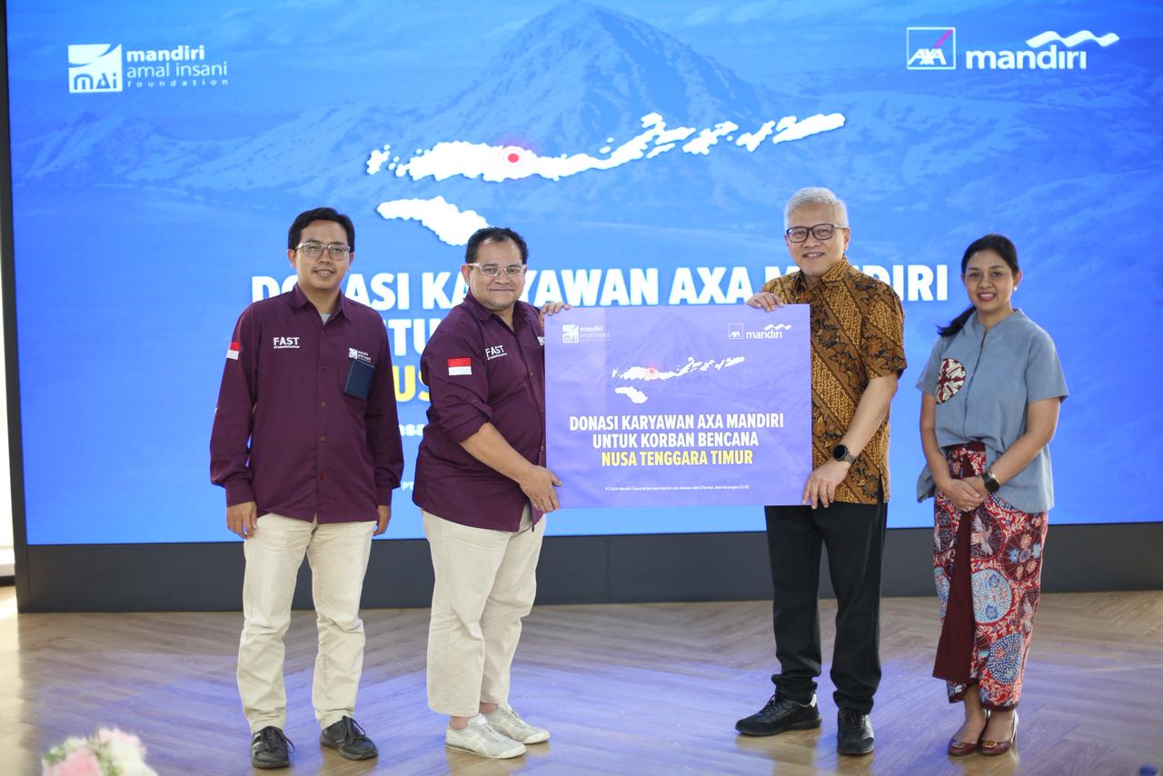 AXA Mandiri dan Karyawan Bersatu Salurkan Bantuan bagi Korban Gempa Nusa Tenggara Timur