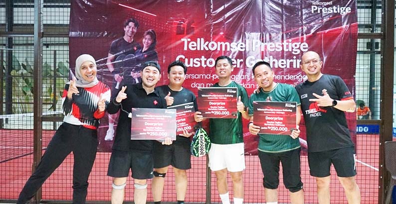 Telkomsel Gandeng Pelanggan Prestige, Main Padel Beri Pengalaman Eksklusif